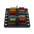 10-Way Blade Fuse Box Holder With LED ATO